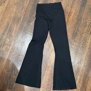 Aerie Black Flared Yoga Pants